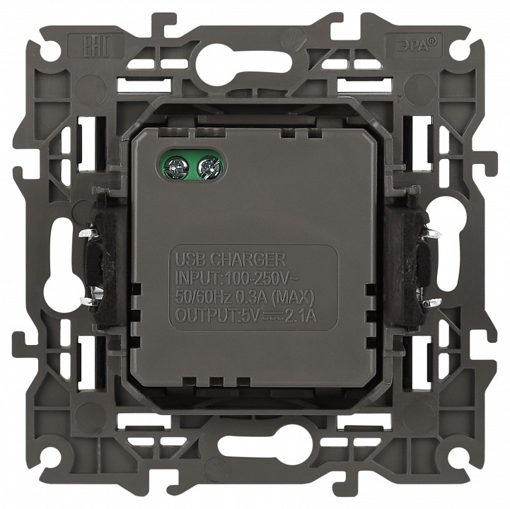 Розетка 2хUSB type A без рамки Эра Эра Elegance 14-4110-05