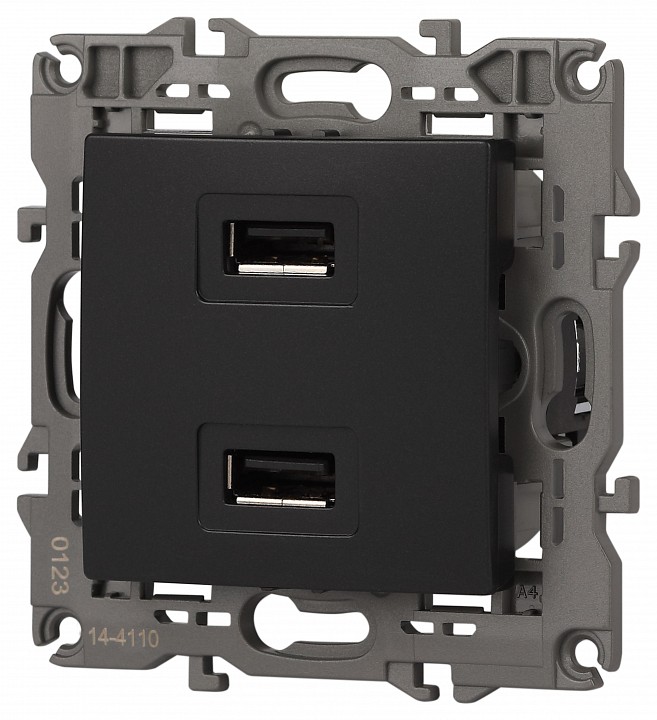 Розетка 2хUSB type A без рамки Эра Эра Elegance 14-4110-05