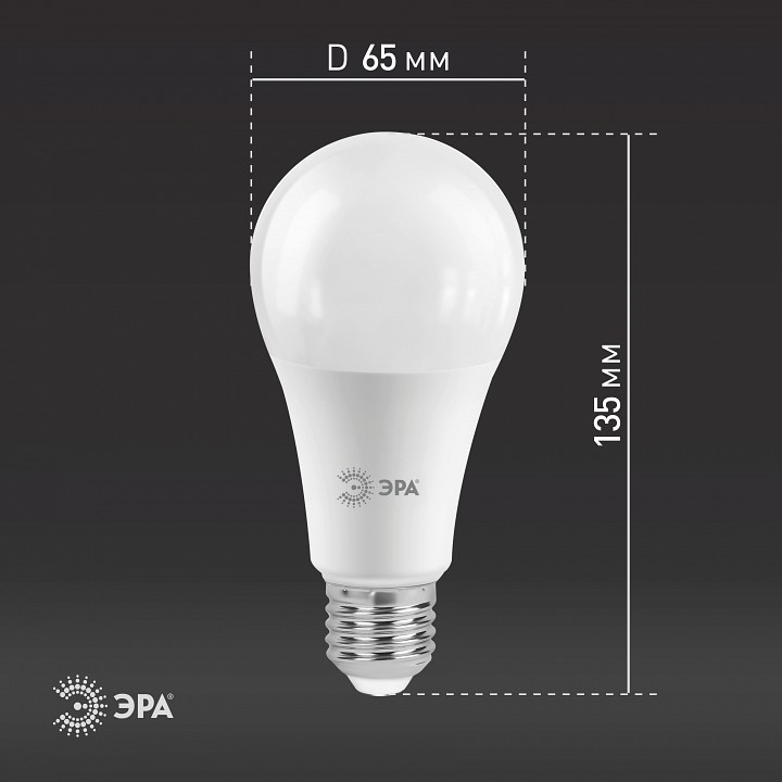 Лампа светодиодная Эра Стандарт LED A65-25W-840-E27