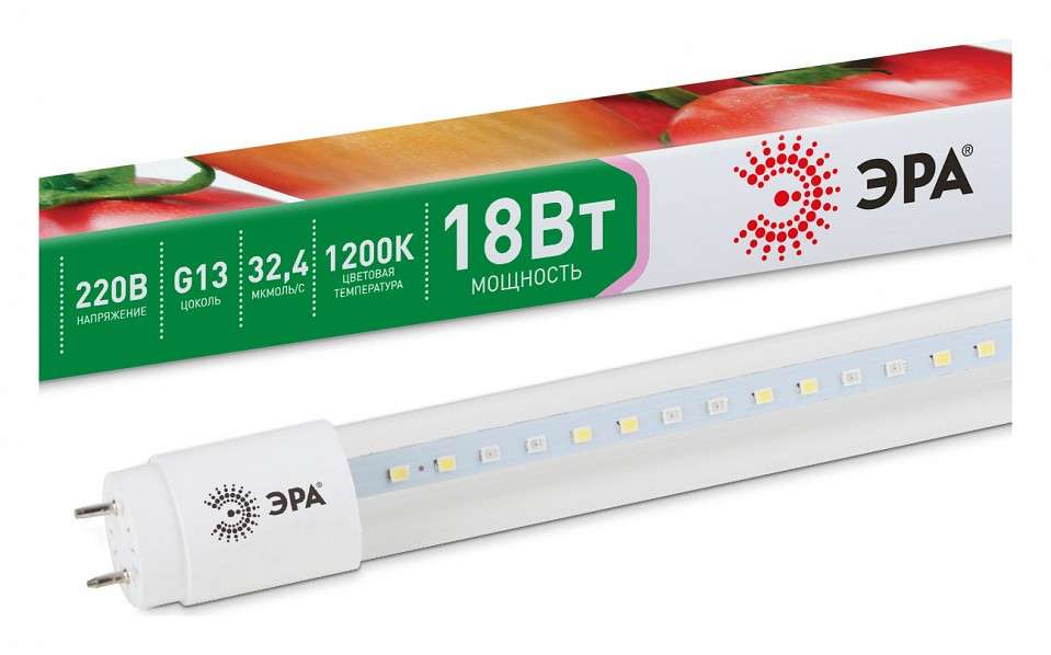 Лампа светодиодная Эра T8 G13 18 Вт 1200 K XGYT8B104-E18 F
