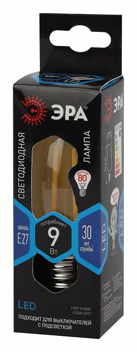 Лампа светодиодная ЭРА E27 9 Вт 4000 K груша Б0046997