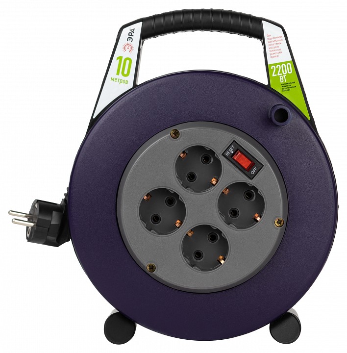 Удлинитель с выключателем Эра  BPx-4e-3x1-10m