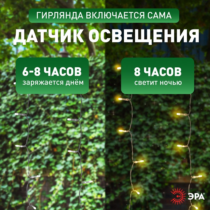 Гирлянда на солнечных батареях Эра  ERASF22-41