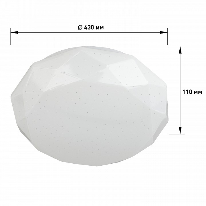 Светильник накладной ЭРА SPB-6 Sparkle 50 Вт 4000 К SPB-6-50-4K Sparkle