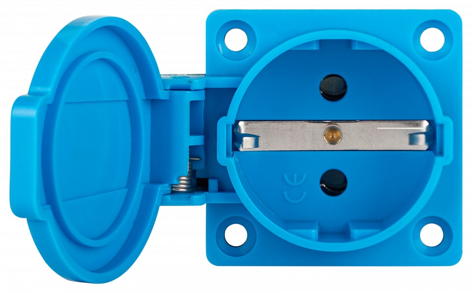 Розетка с заземлением Эра  R(PAN)-16-2P-PE-IP54