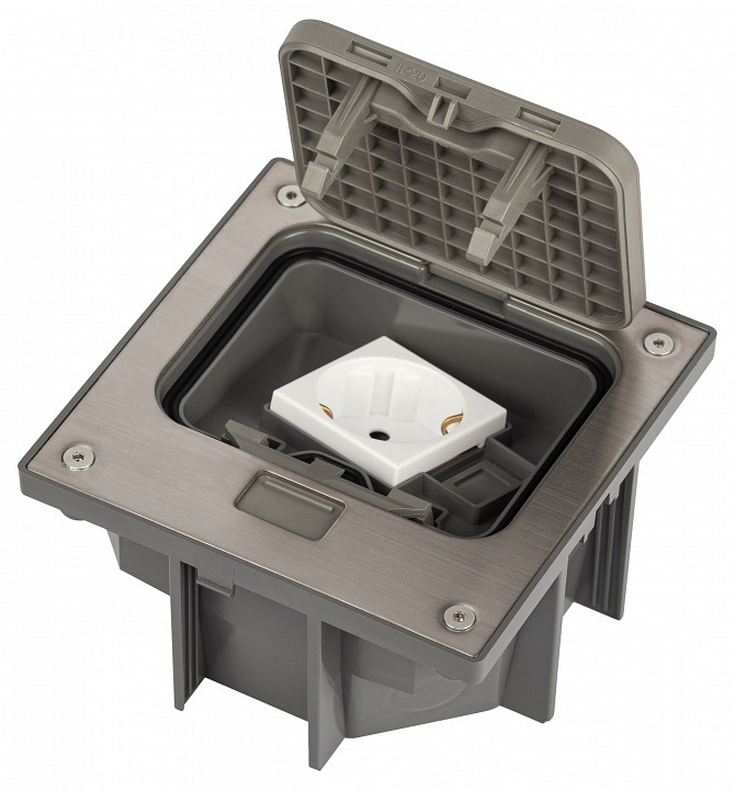 Блок для розеток встраиваемый Эра ЭРА Люки 18-6001-03