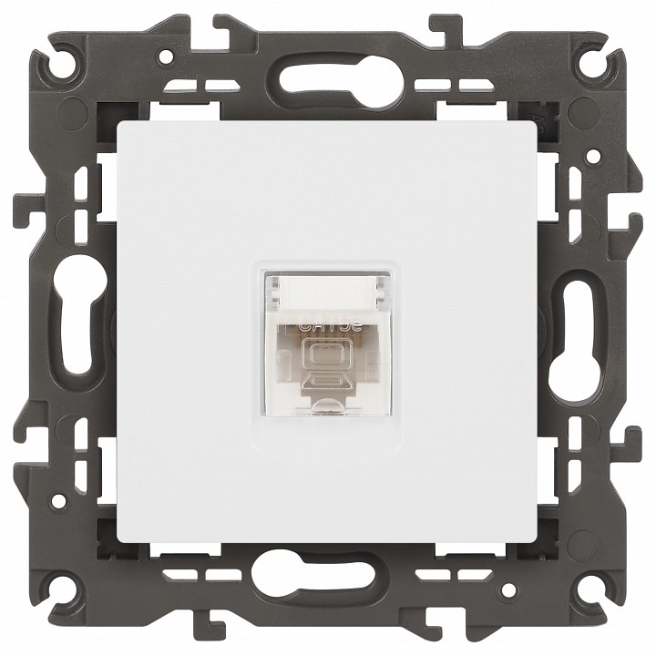 Розетка Ethernet RJ-45 без рамки Эра Эра Elegance 14-3107-01М