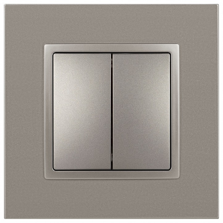 Переключатель двухклавишный без рамки Эра Эра Elegance 14-1106-16