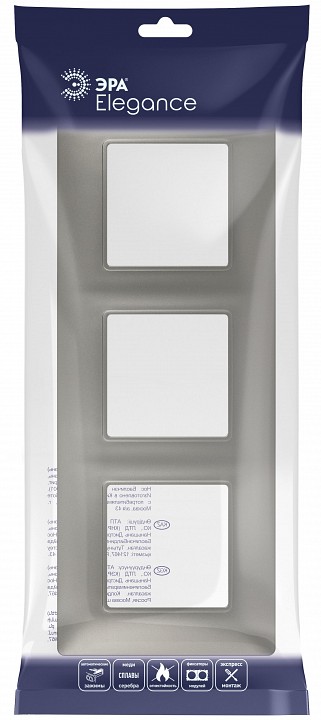 Рамка на 3 поста Эра Эра Elegance 14-5003-16