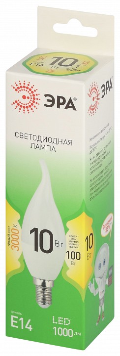 Лампа светодиодная Эра Green Line LED BXS-10W-830-E14 GL