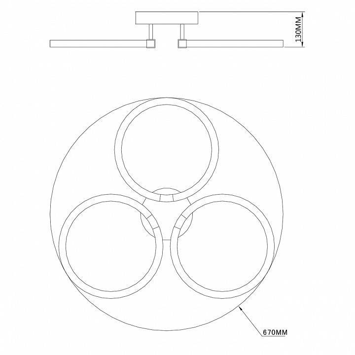 Потолочная люстра Escada Tube 10279/3LED