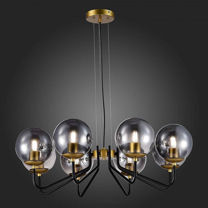 Подвесная люстра EVOLUCE Scorze 8 ламп SLE1097-303-08