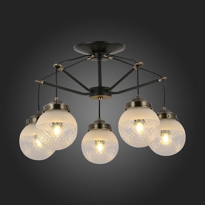 Люстра на штанге EVOLUCE Stricce 5 ламп SLE110302-05