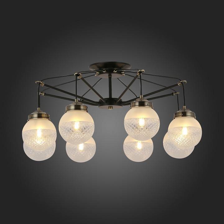 Люстра на штанге EVOLUCE Stricce 8 ламп SLE110302-08