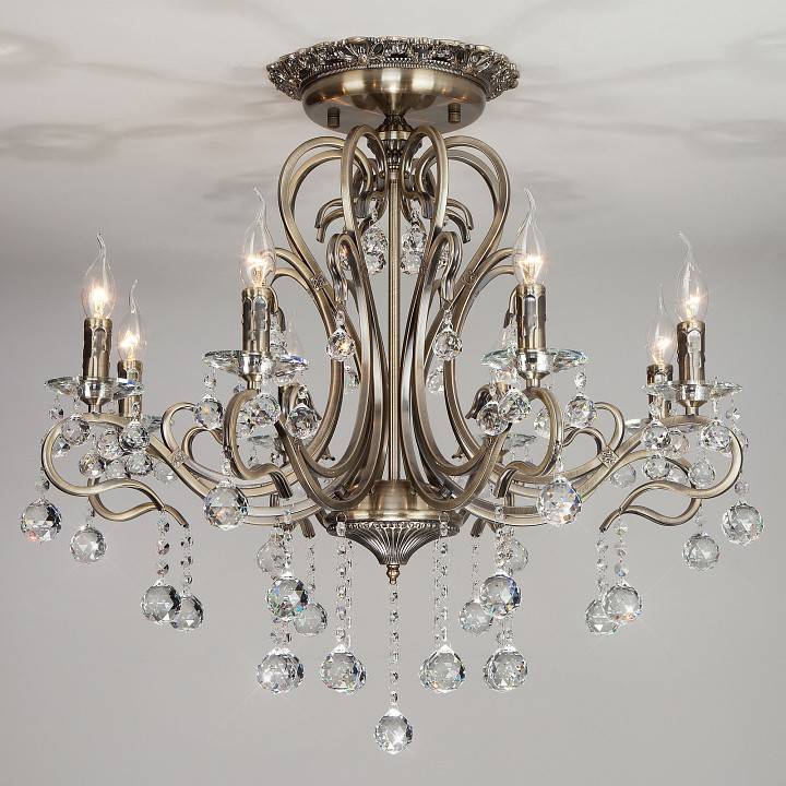 Люстра на штанге Eurosvet Ernin Strotskis античная бронза 12505/8