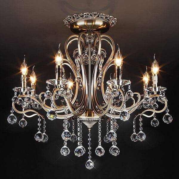 Люстра на штанге Eurosvet Ernin Strotskis античная бронза 12505/8