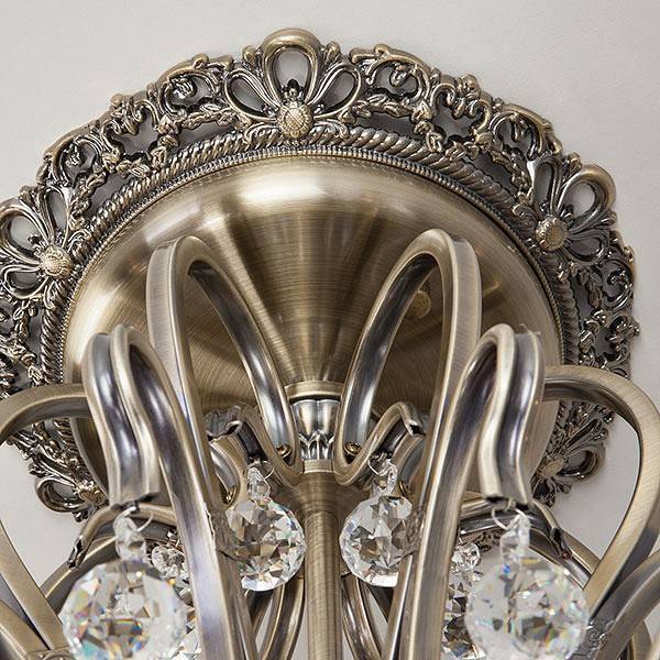 Люстра на штанге Eurosvet Ernin Strotskis античная бронза 12505/8