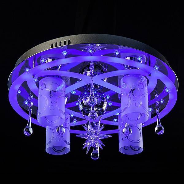 Накладной светильник Eurosvet Persey хром/синий+красный+фиолетовый 70202/5