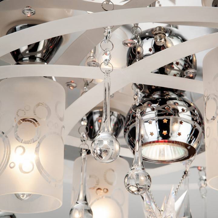 Накладной светильник Eurosvet Persey хром/синий+красный+фиолетовый 70202/5