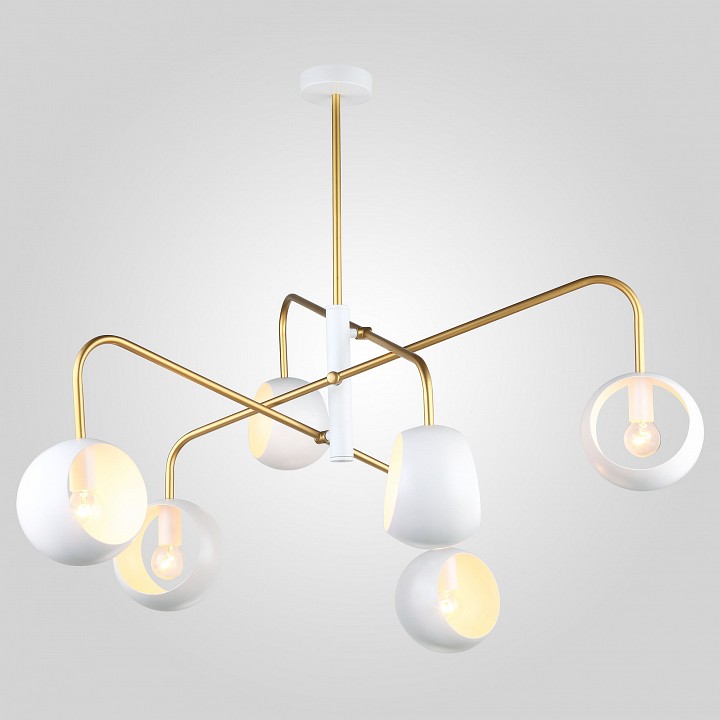 Люстра на штанге Eurosvet Luca белый 70055/6