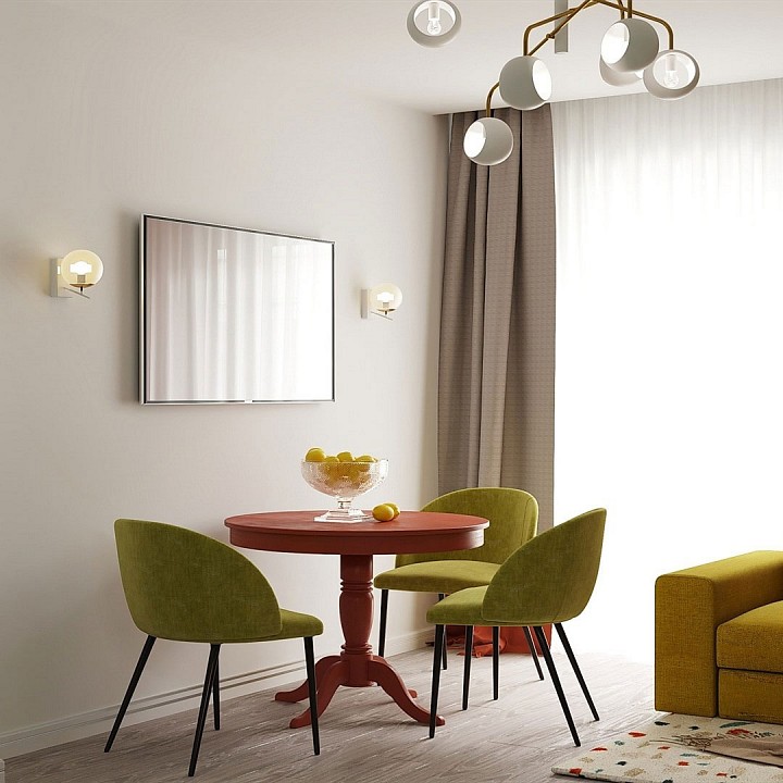 Люстра на штанге Eurosvet Luca белый 70055/6