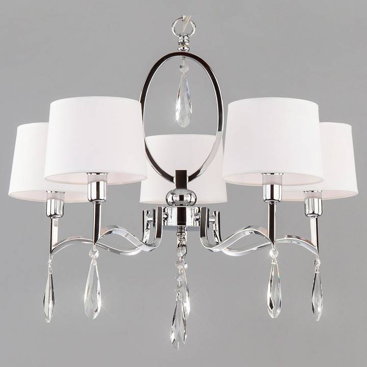 Подвесная люстра Eurosvet Madera 10093/5 хром Strotskis 10093/5