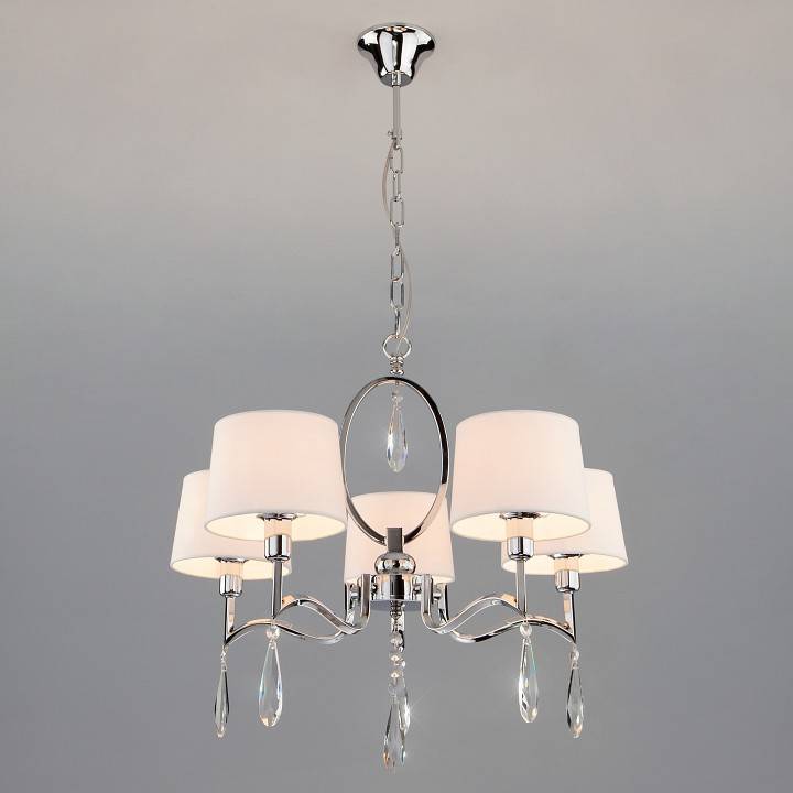 Подвесная люстра Eurosvet Madera 10093/5 хром Strotskis 10093/5