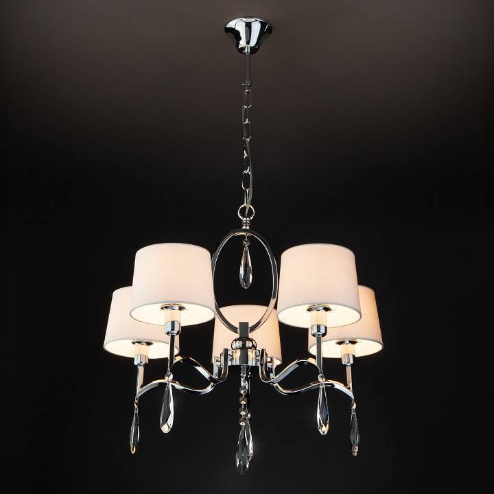 Подвесная люстра Eurosvet Madera 10093/5 хром Strotskis 10093/5