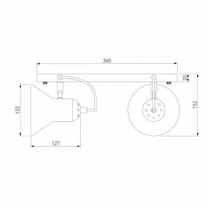 Спот Eurosvet Canotier хром 20082/2