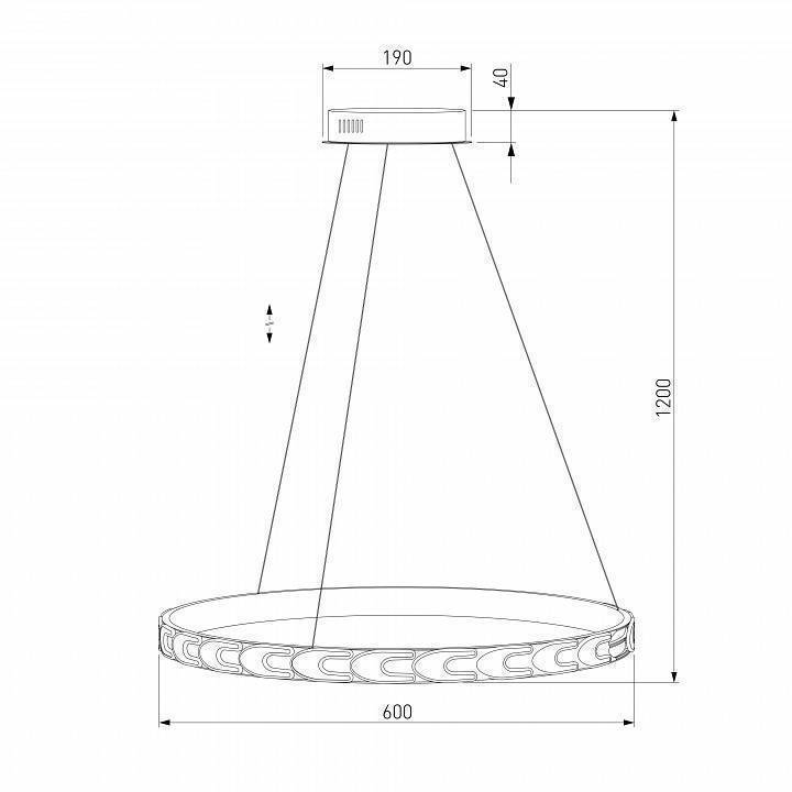Подвесной светильник Eurosvet Chain 90164/1 сатин-никель 40W