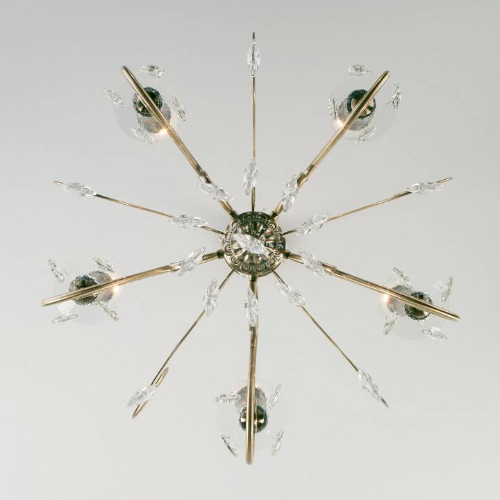 Подвесная люстра Eurosvet Ravenna 10104/5 античная бронза Strotskis 10104/5