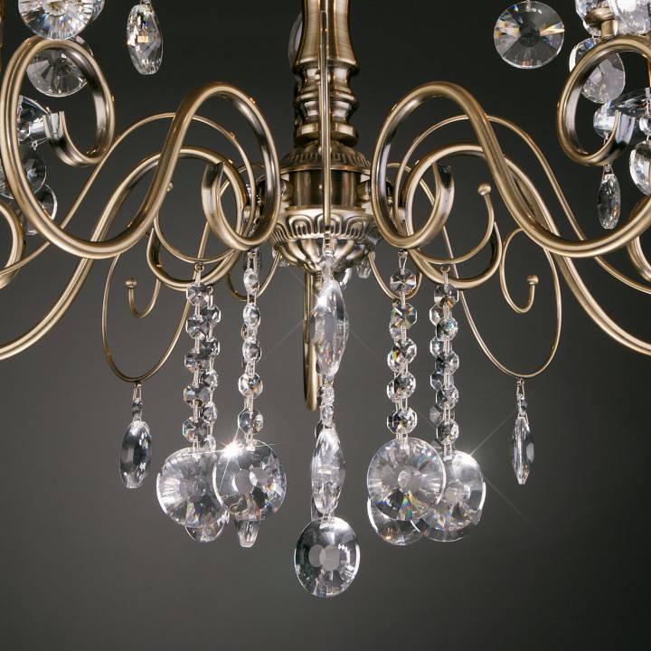 Подвесная люстра Eurosvet Ravenna 10104/5 античная бронза Strotskis 10104/5