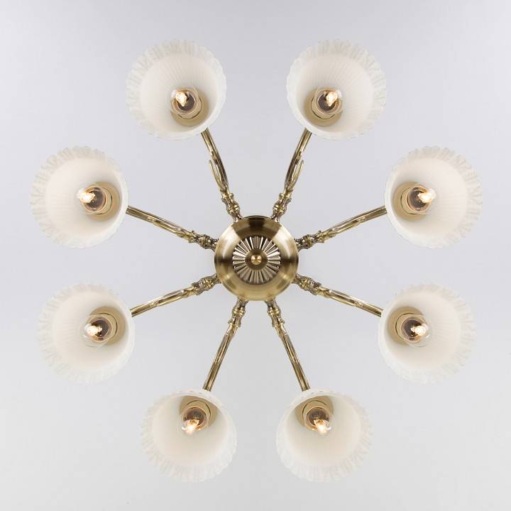 Люстра на штанге Eurosvet Campina 60107/8 античная бронза