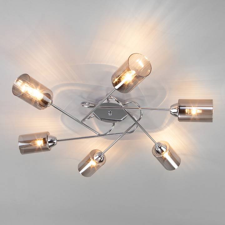 Потолочная люстра Eurosvet Motive 30167/6 хром 30167/6