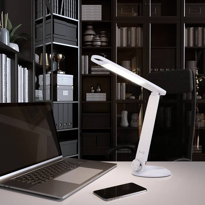 Настольная лампа офисная Eurosvet Action 10 Вт черная 80428/1