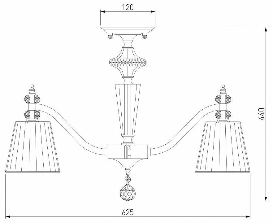 Люстра на штанге Eurosvet Diva a053461 a053461