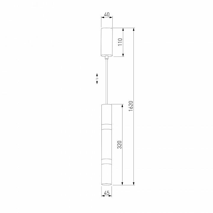 Подвесной светильник Eurosvet Axel 50210/1 LED черный