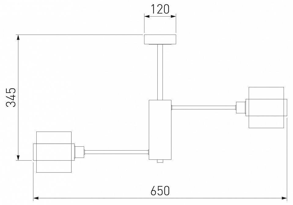 Люстра на штанге Eurosvet Arcada 70127/6 черный