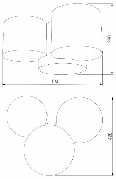 Потолочная люстра TK Lighting Mona Colour 4183