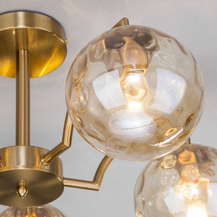 Люстра на штанге Eurosvet Eden 30178/5 латунь 30178/5