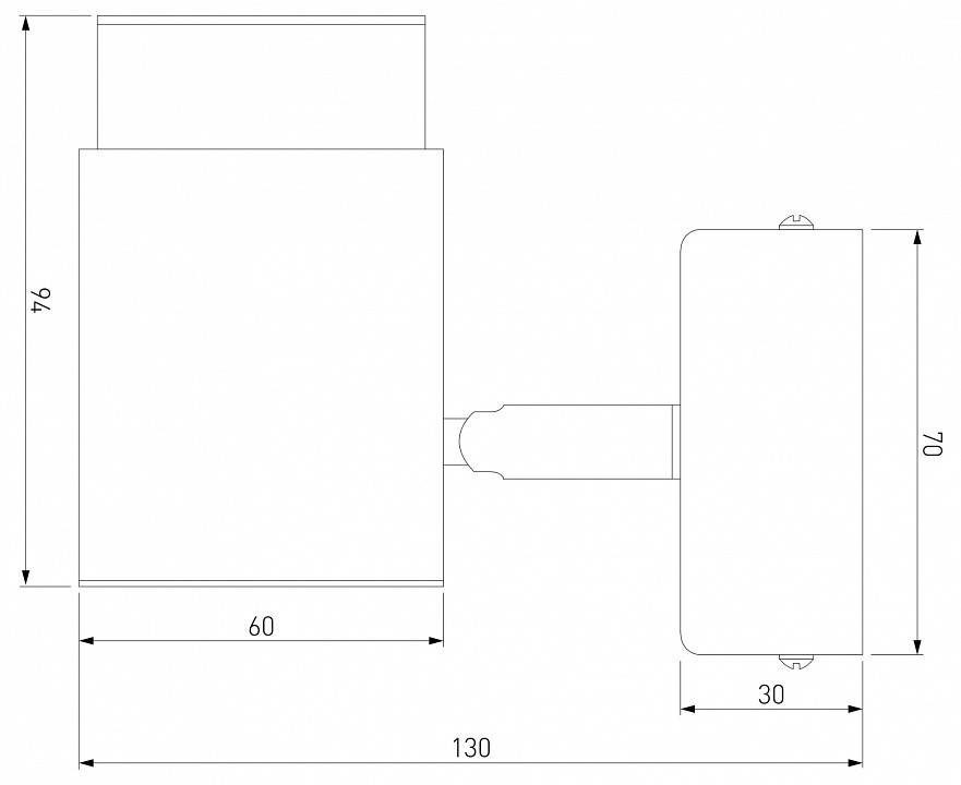 Бра Eurosvet Morgan черный 20124/1
