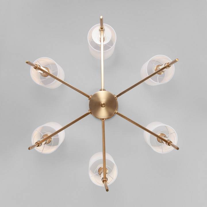 Люстра на штанге Eurosvet Brielle 60132/6 латунь 60132/6
