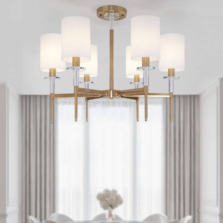 Люстра на штанге Eurosvet Brielle 60132/6 латунь 60132/6