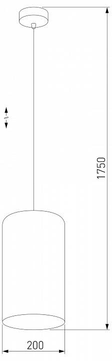 Подвесной светильник TK Lighting Tercino Blue 6174