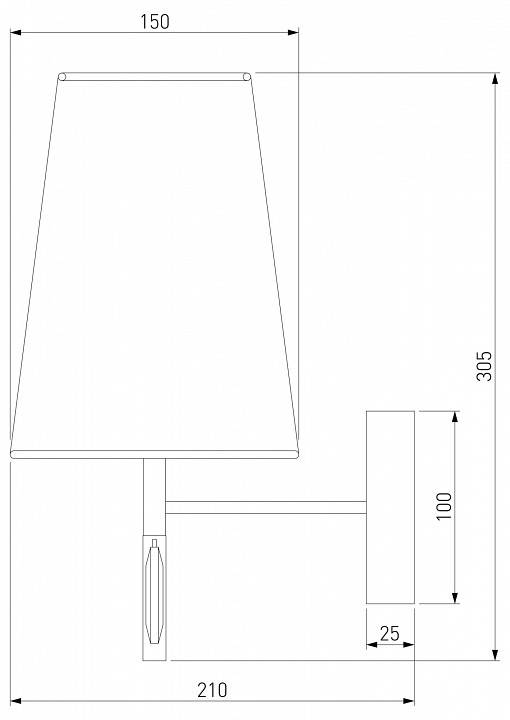 Бра Eurosvet Milazzo 60137/1 золото