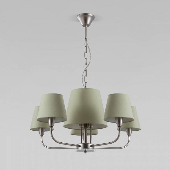 Подвесная люстра Eurosvet Milos 60153/8 никель 60153/8