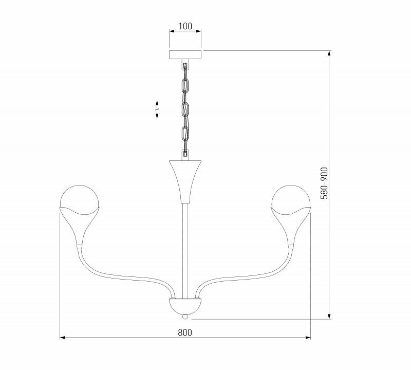 Подвесная люстра Eurosvet Calyx 60169/6 никель