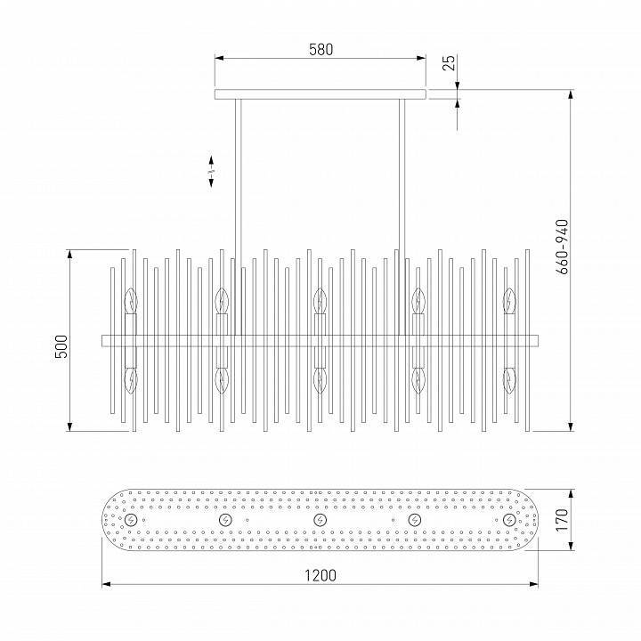 Люстра на штанге Bogates Allure 486/10 Smart