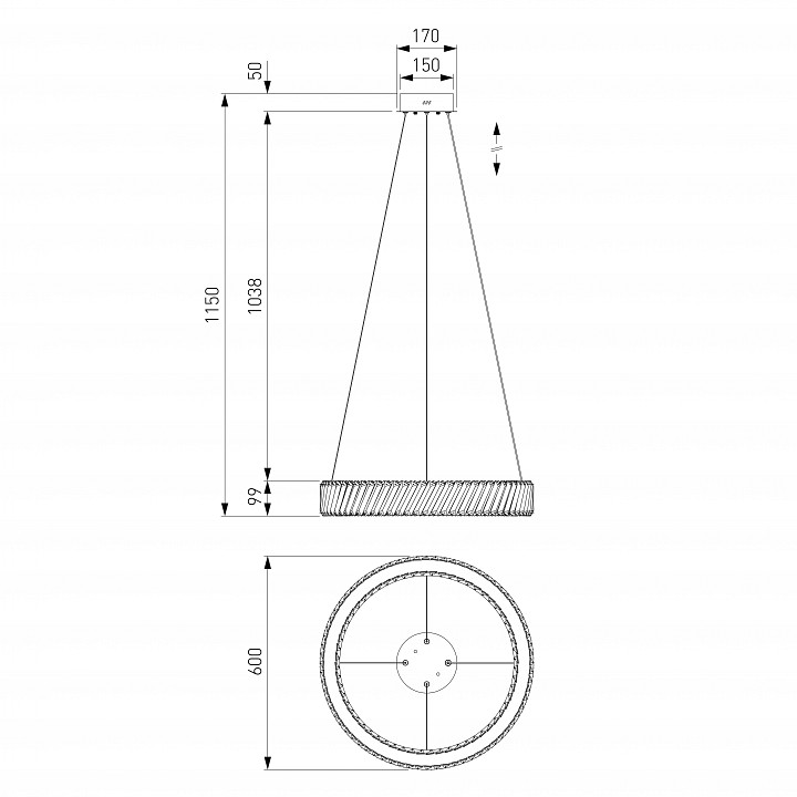 Подвесной светильник Eurosvet Solis 101004 LED
