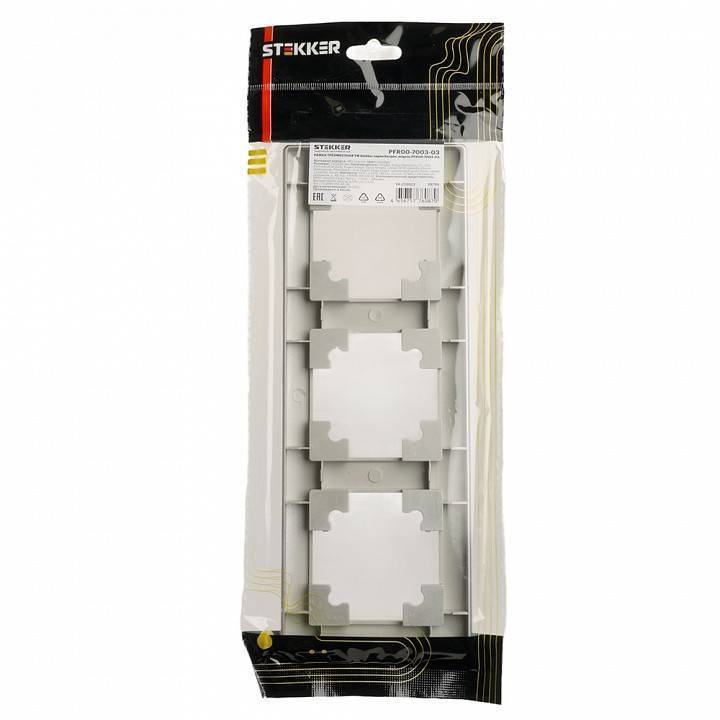 Рамка на 3 поста Stekker PFR00-7003-03 39799